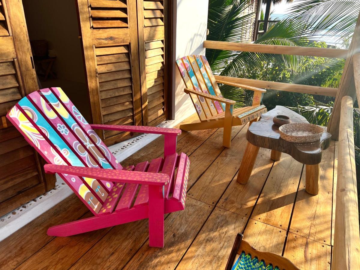 Casa Chula, Cabanas Frente Al Mar Tlachicón Exterior foto