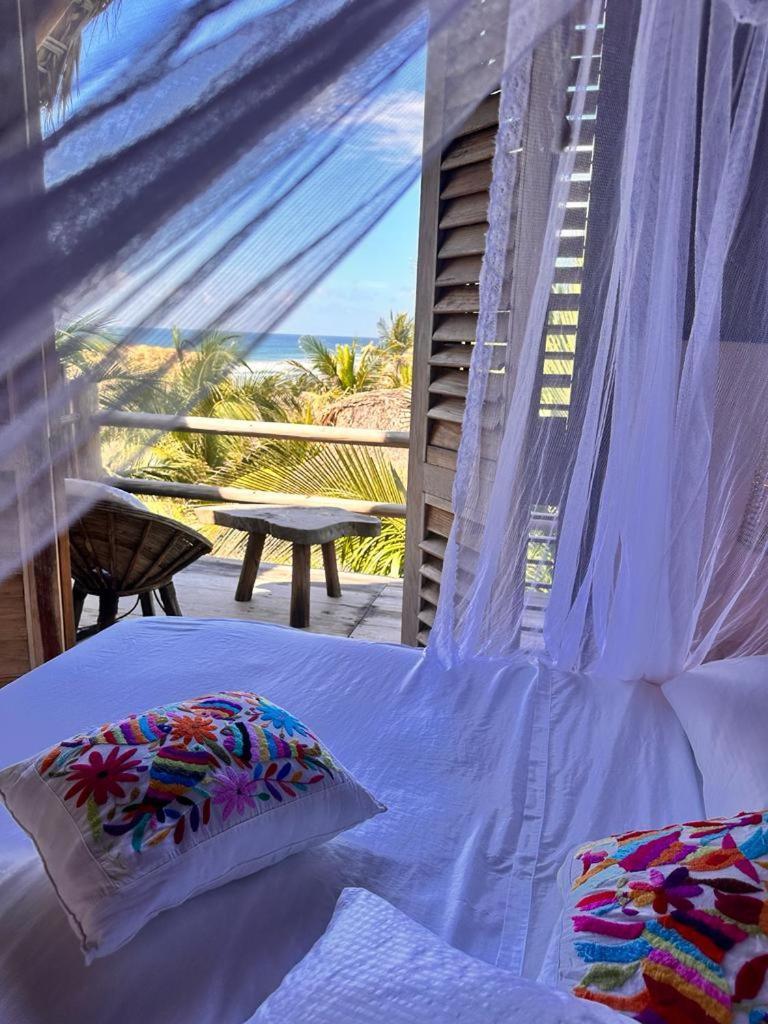 Casa Chula, Cabanas Frente Al Mar Tlachicón Exterior foto