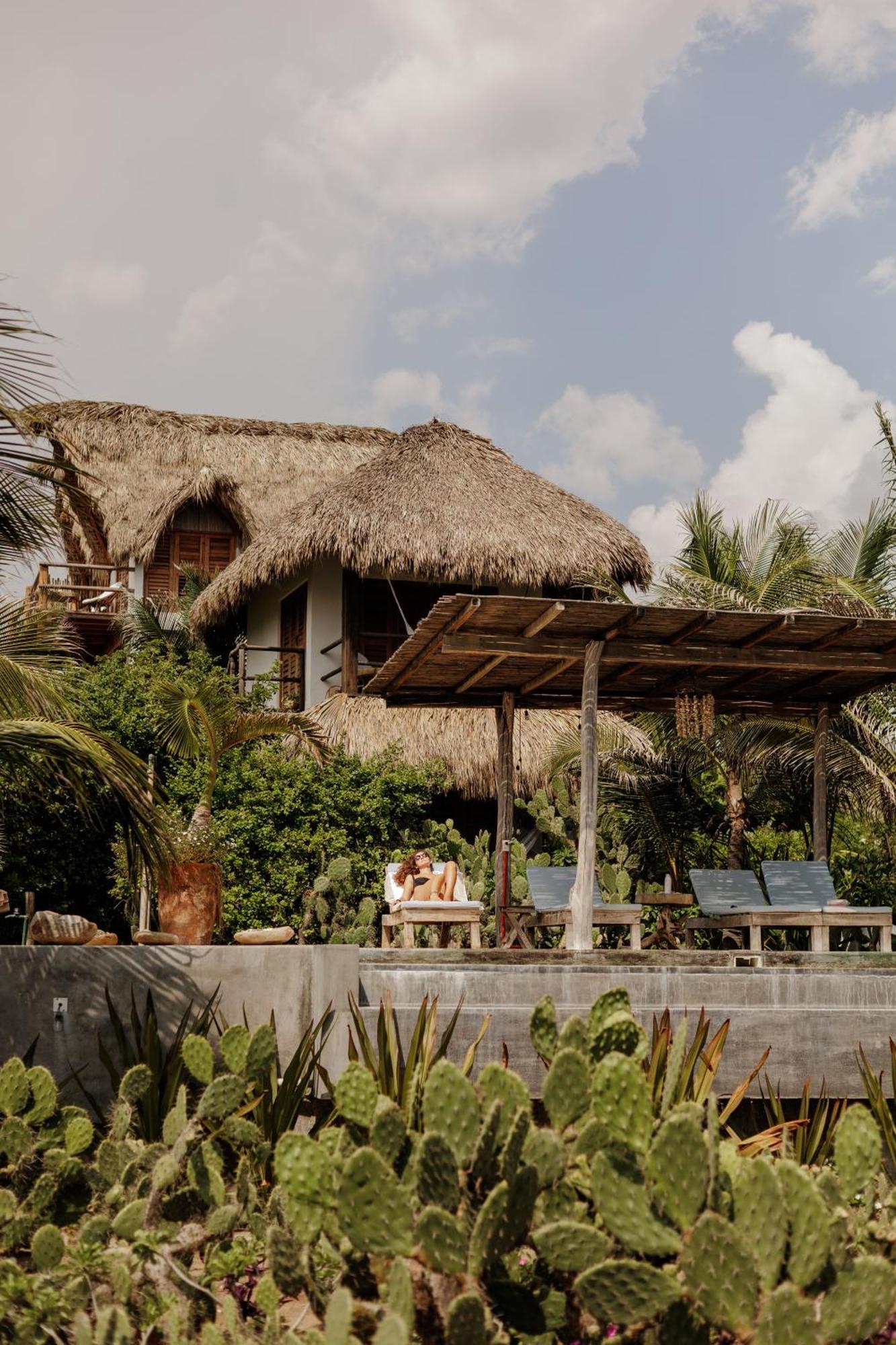 Casa Chula, Cabanas Frente Al Mar Tlachicón Exterior foto