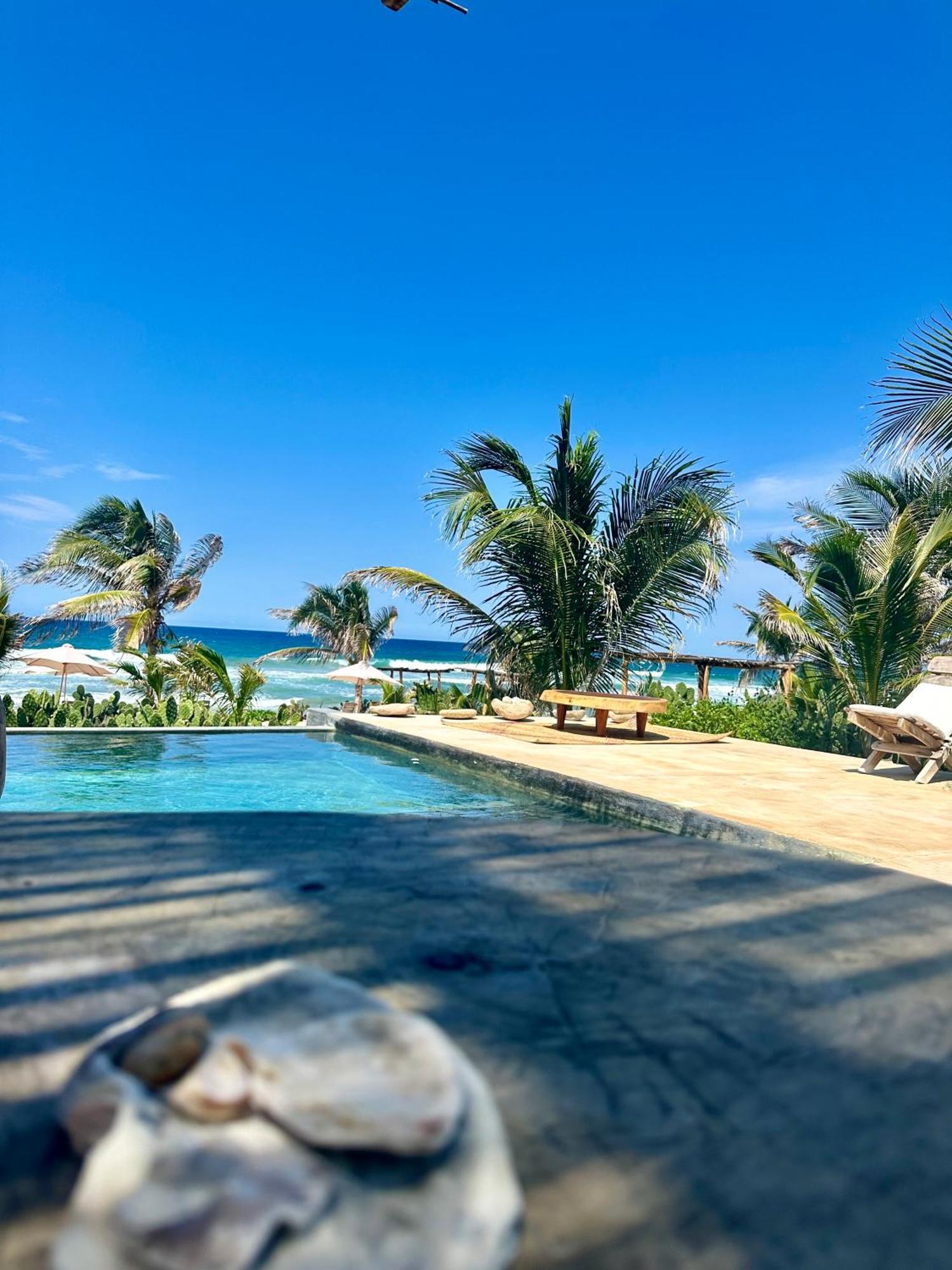 Casa Chula, Cabanas Frente Al Mar Tlachicón Exterior foto