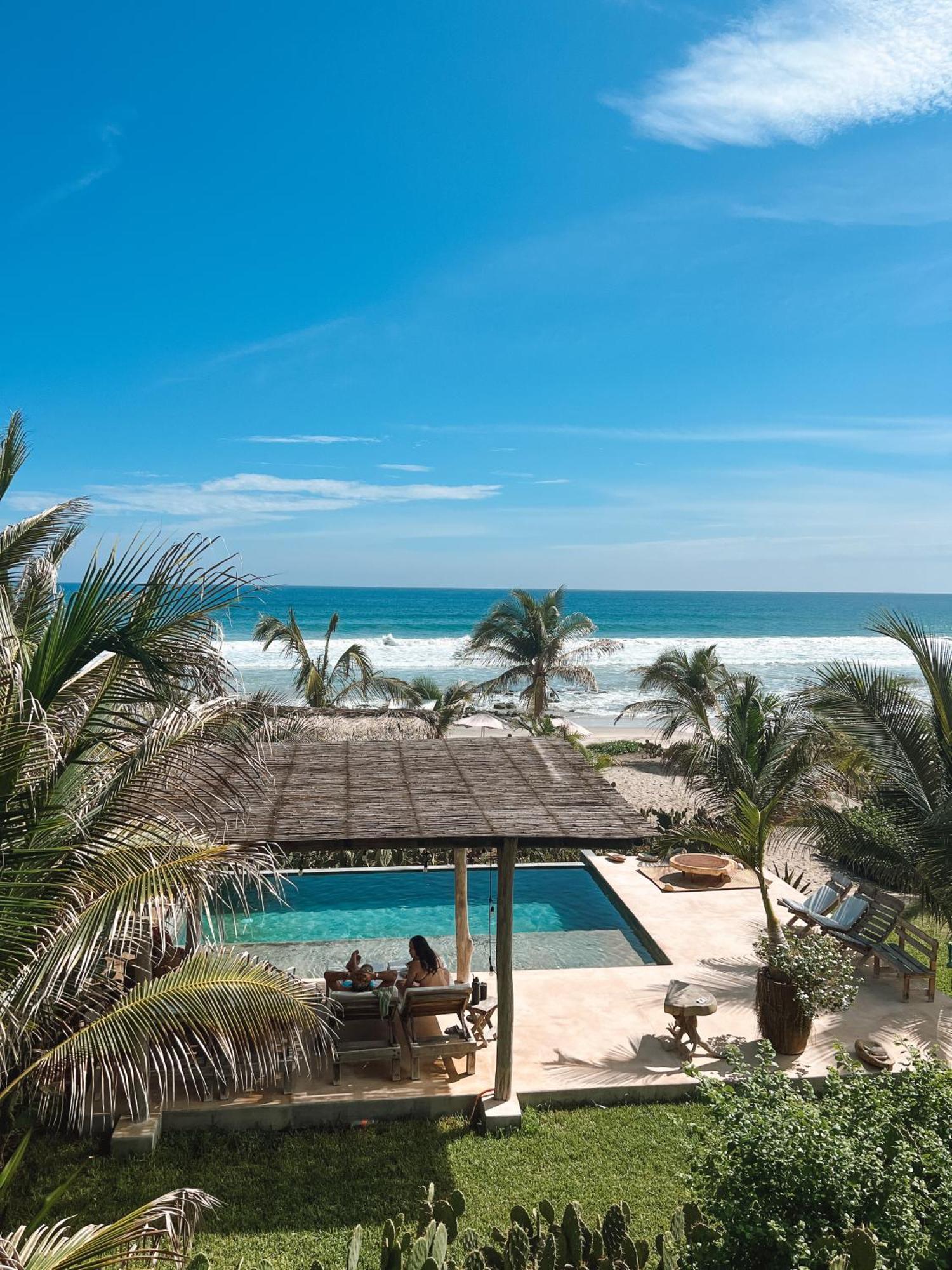 Casa Chula, Cabanas Frente Al Mar Tlachicón Exterior foto