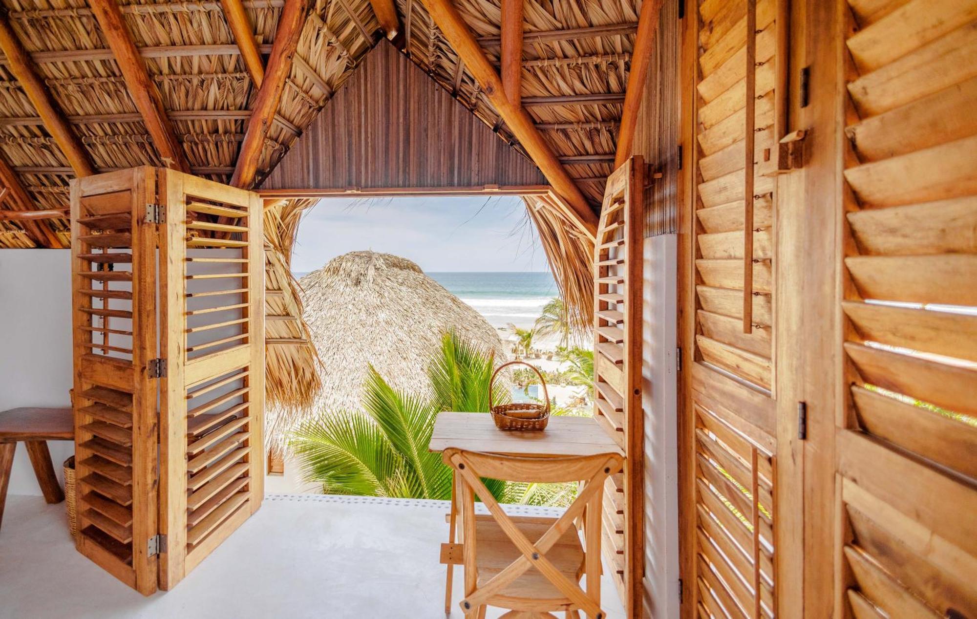 Casa Chula, Cabanas Frente Al Mar Tlachicón Exterior foto